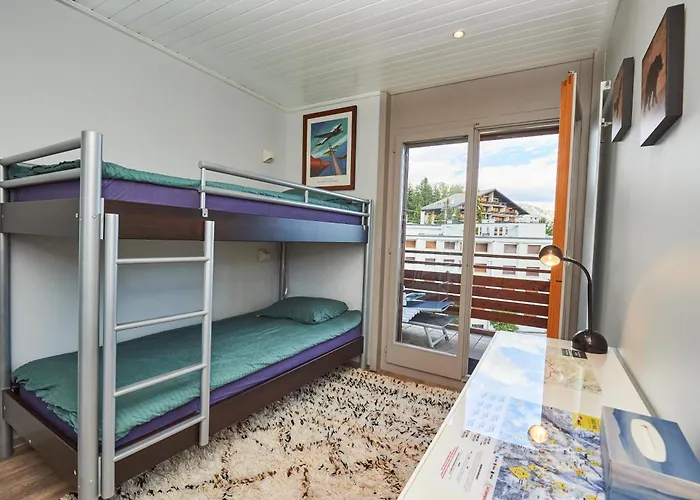Daire Tsaumiau, 3br, Perfect View, Skilift 170m! Crans-Montana