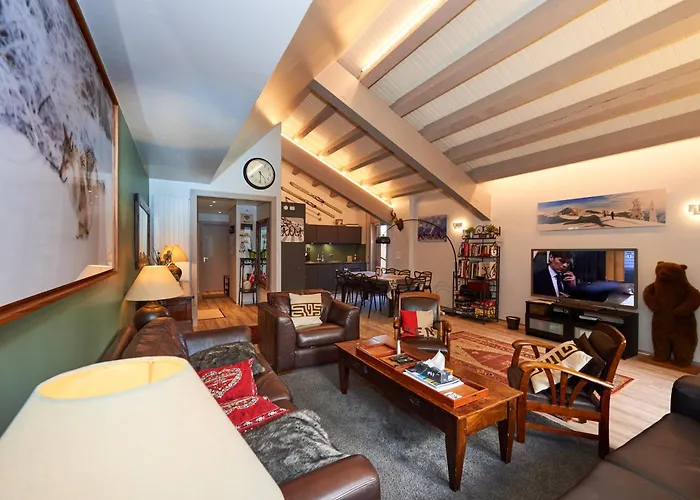 Tsaumiau, 3br, Perfect View, Skilift 170m! Daire Crans-Montana